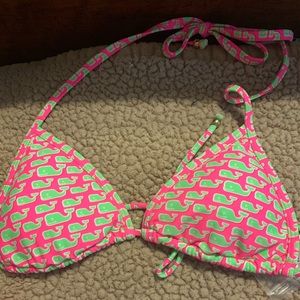 Vineyard Vines Pink and Green Whale Bikini Set